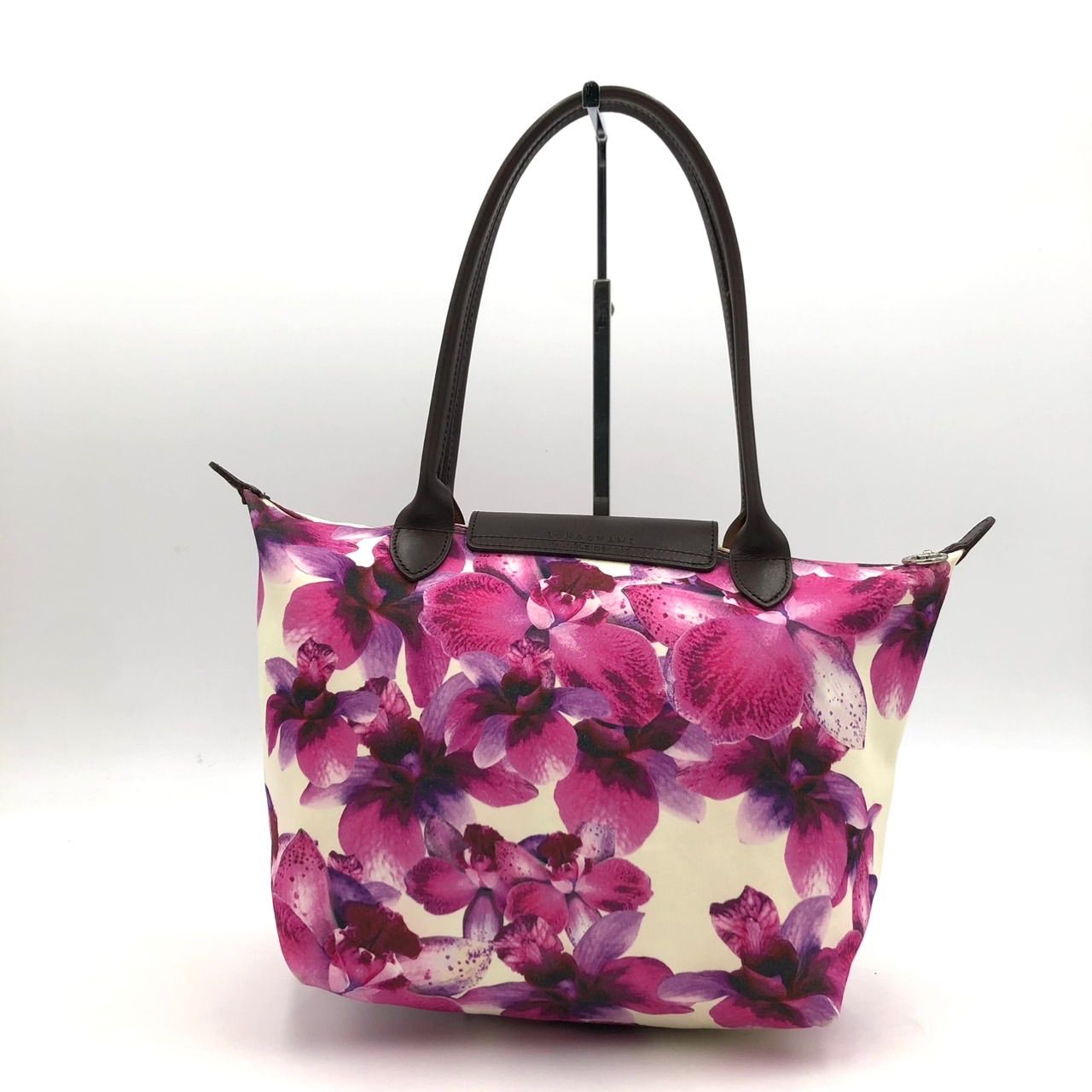 LONGCHAMP ロンシャン 花柄 トートバッグ Lサイズ オーキッド A4 幻 