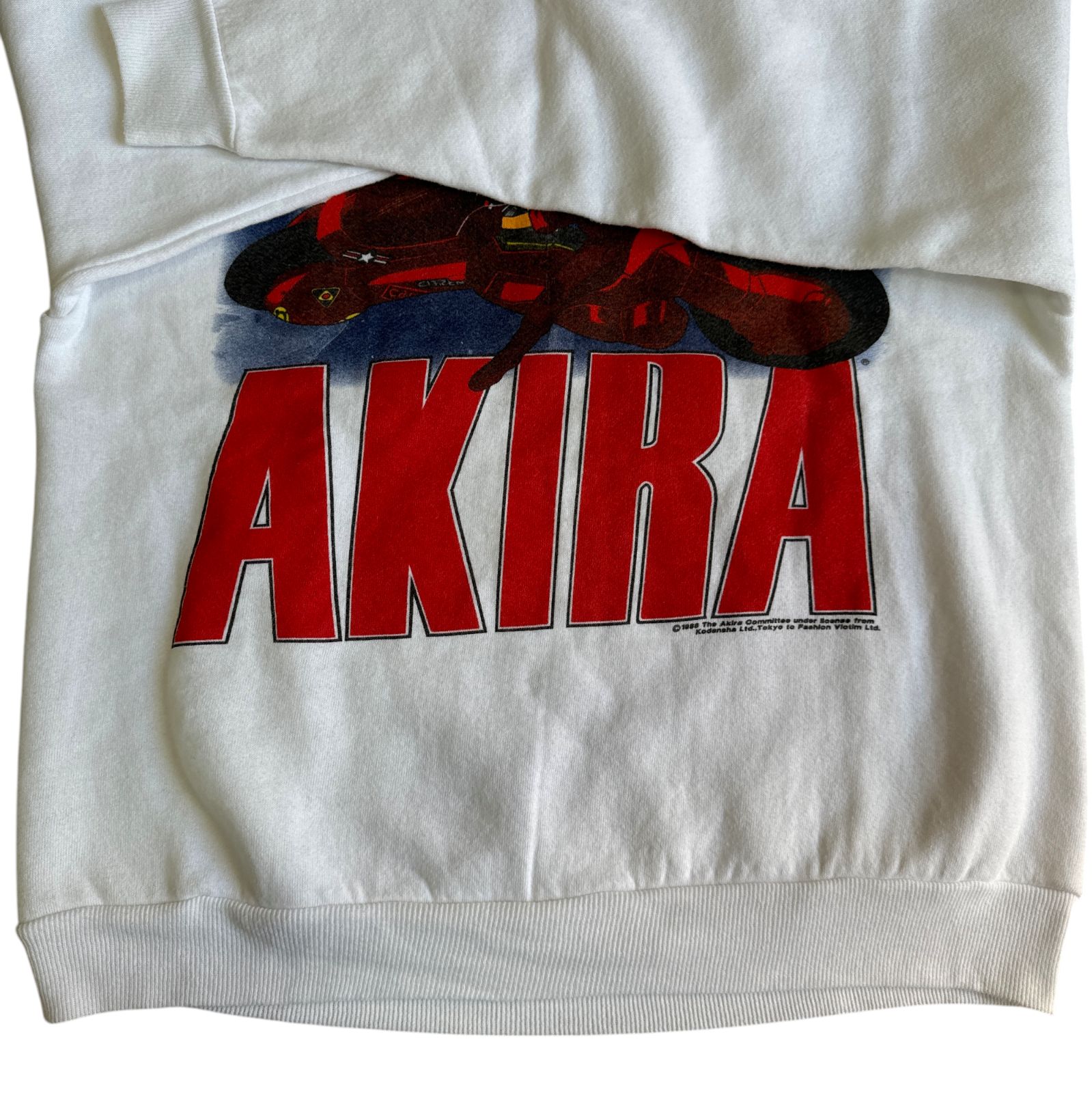90s AKIRA 金田バイク コマ割り アニメ プリント スウェット Mサイズ