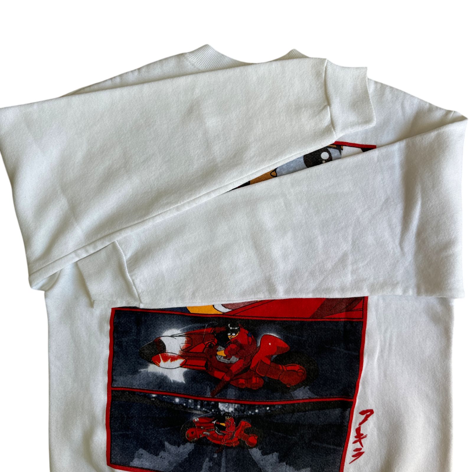 90s AKIRA 金田バイク コマ割り アニメ プリント スウェット Mサイズ 