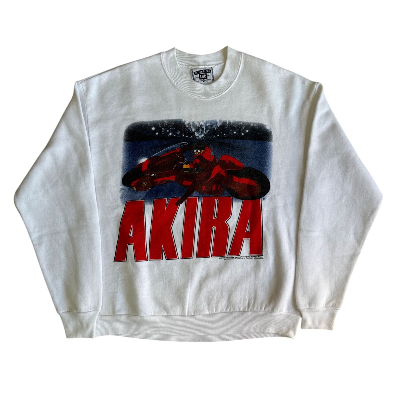 90s AKIRA 金田バイク コマ割り アニメ プリント スウェット Mサイズ