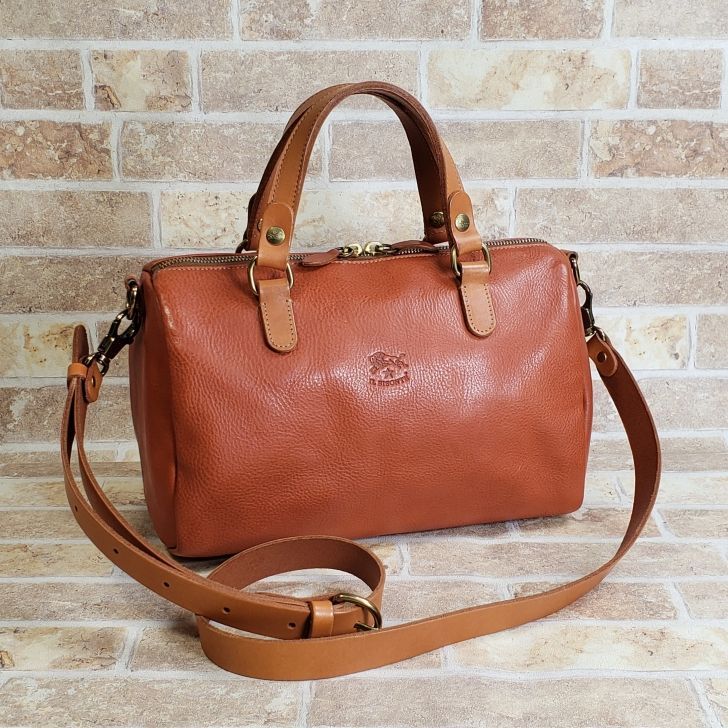 イルビゾンテ ☆ レザー 2way ミニボストンバッグ ショルダーバッグ