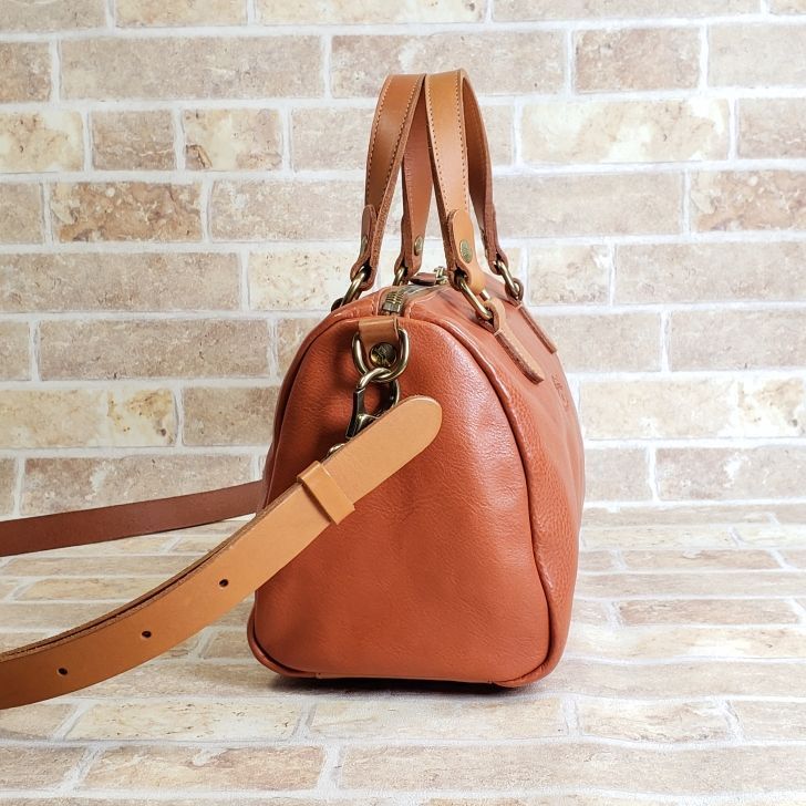 ★美品★ILBISONTE イルビゾンテ 2way ミニボストンバッグ ブラウン IL BISONTE（イルビゾンテ） バッグ 2WAYミニボストン 商品番号