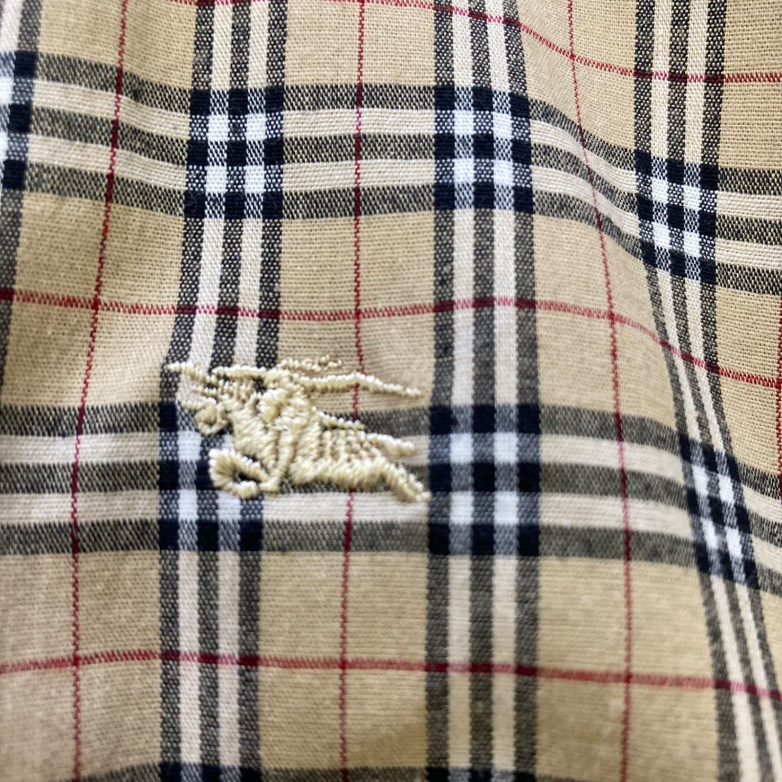 バーバリーロンドン ノバチェック長袖シャツ ベージュ サイズL - メルカリ