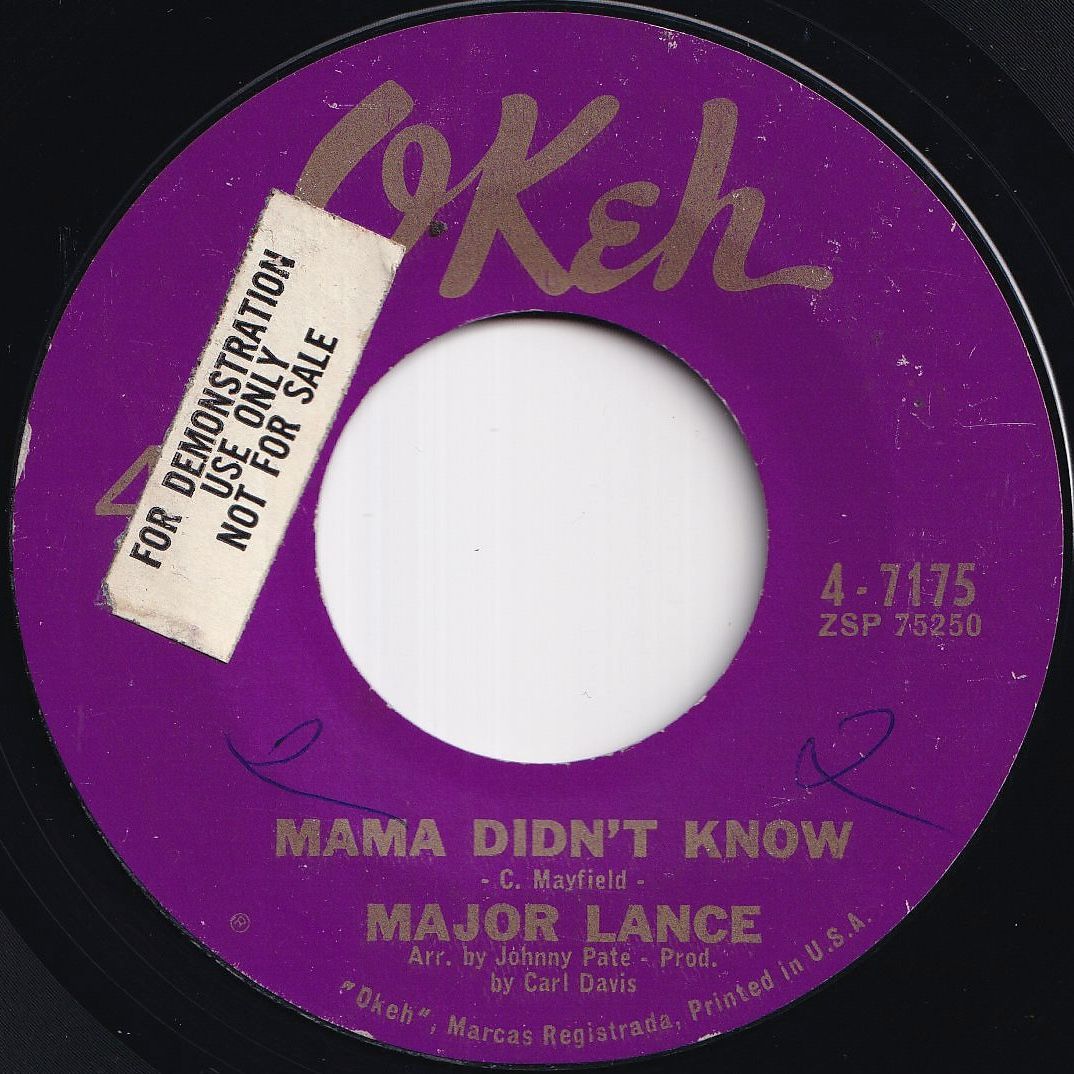 Major Lance The Monkey Time / Mama Didn't Know Okeh US 4-7175