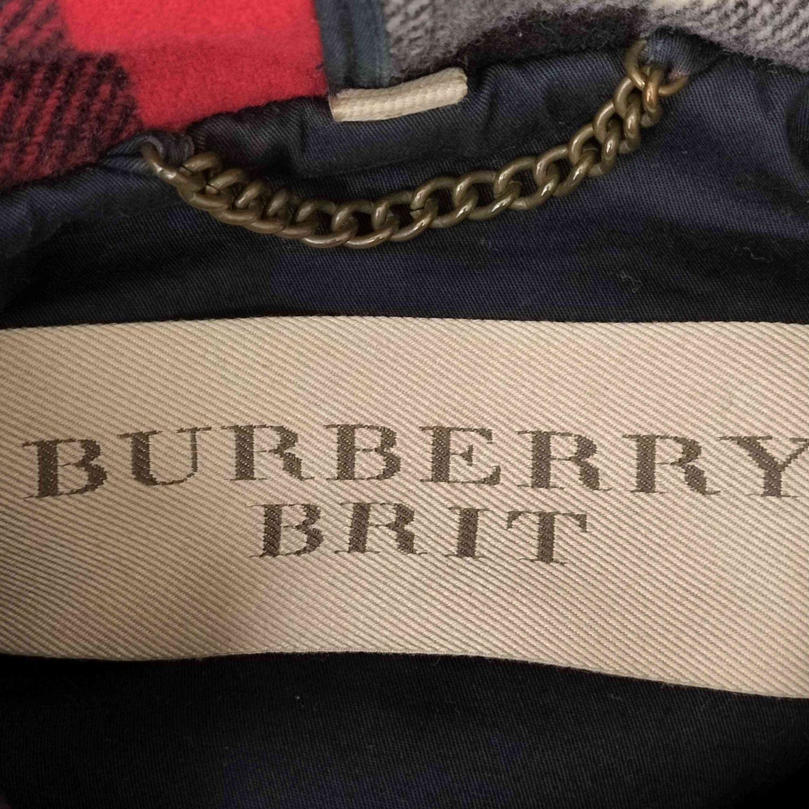 BURBERRY BRIT(バーバリーブリット) メガチェック ダッフルコート メンズ JPN：M 【中古】【ブランド古着バズストア】 バーバリーブリット BURBERRY BRIT メガチェック ダッフルコート