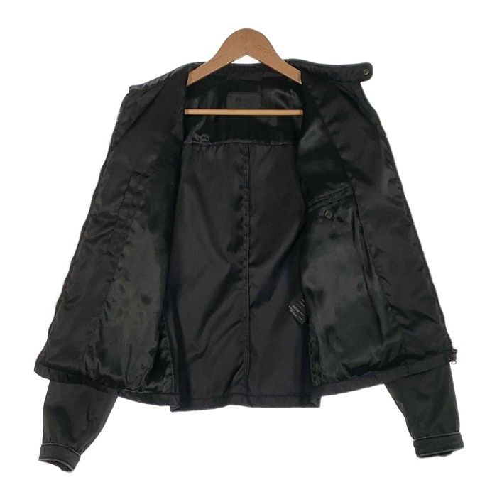 PRADA プラダ ライダースジャケット トリアセテート パイピング