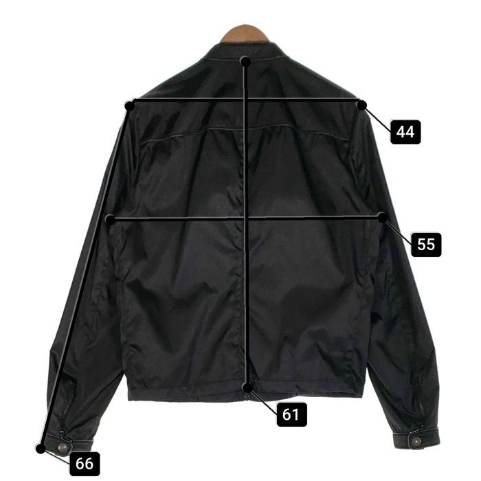 PRADA プラダ ライダースジャケット トリアセテート パイピング
