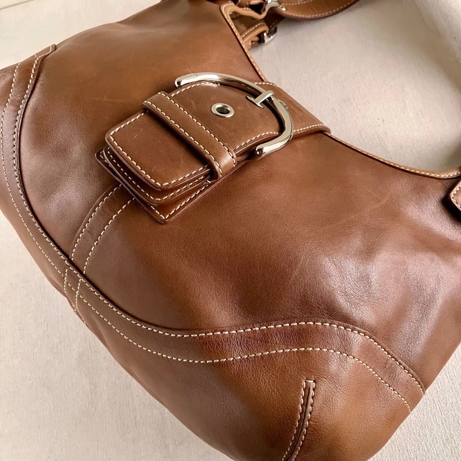 バッグ Vintage coach hobo soho shoulder bag y2k Coach 9248 MEDIUM Vintage Soho Hobo Y2K Black Leather Shoulder Bag