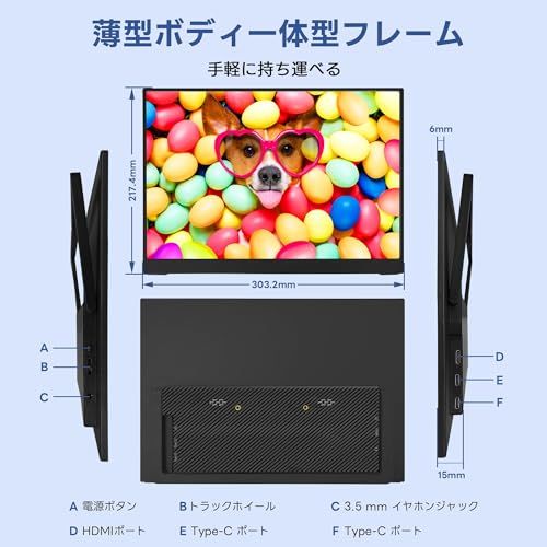 送料無料】Scnsuptpモバイルモニター、13.9