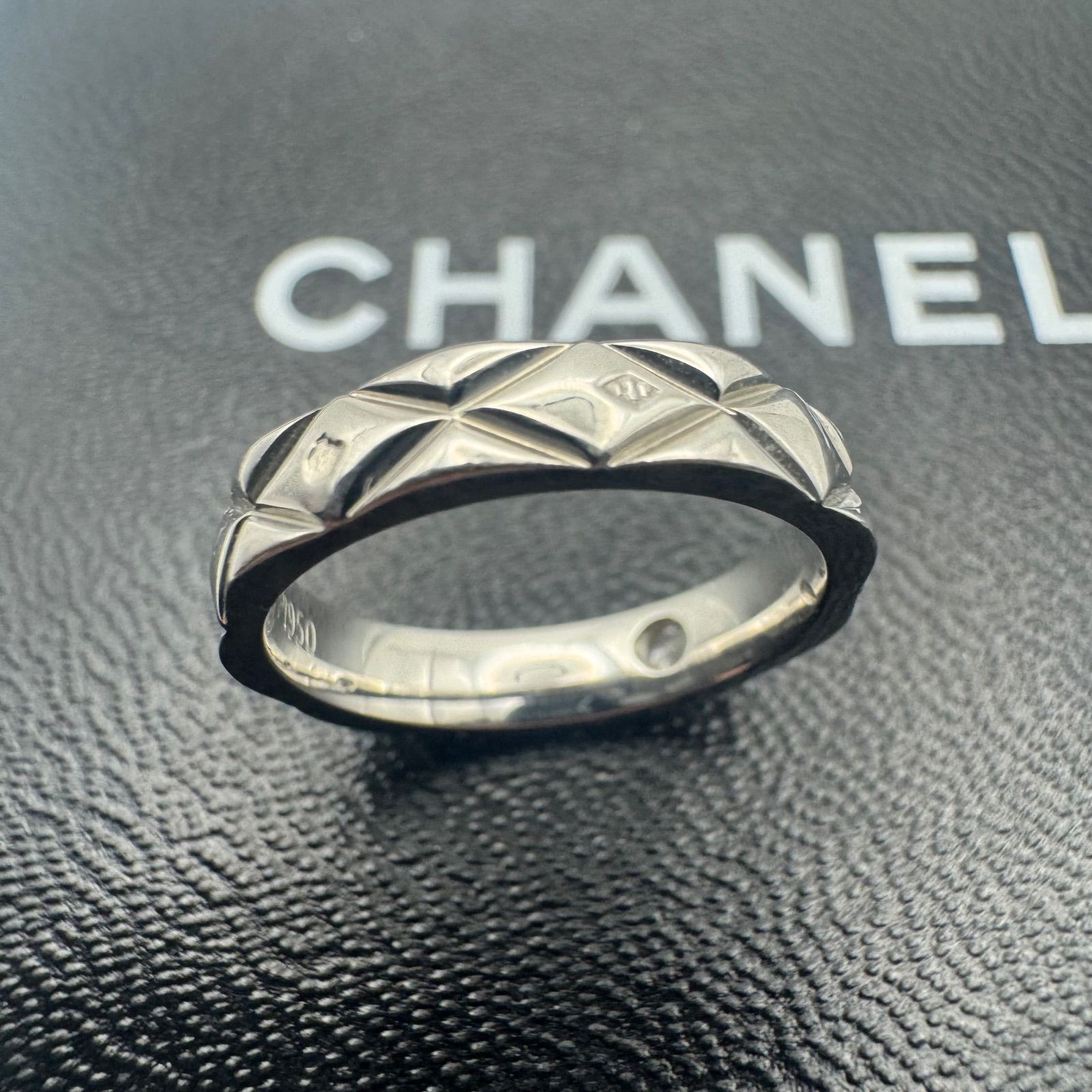 美品】CHANEL シャネル ココクラッシュ 1Pダイヤ PT950 7号 リング