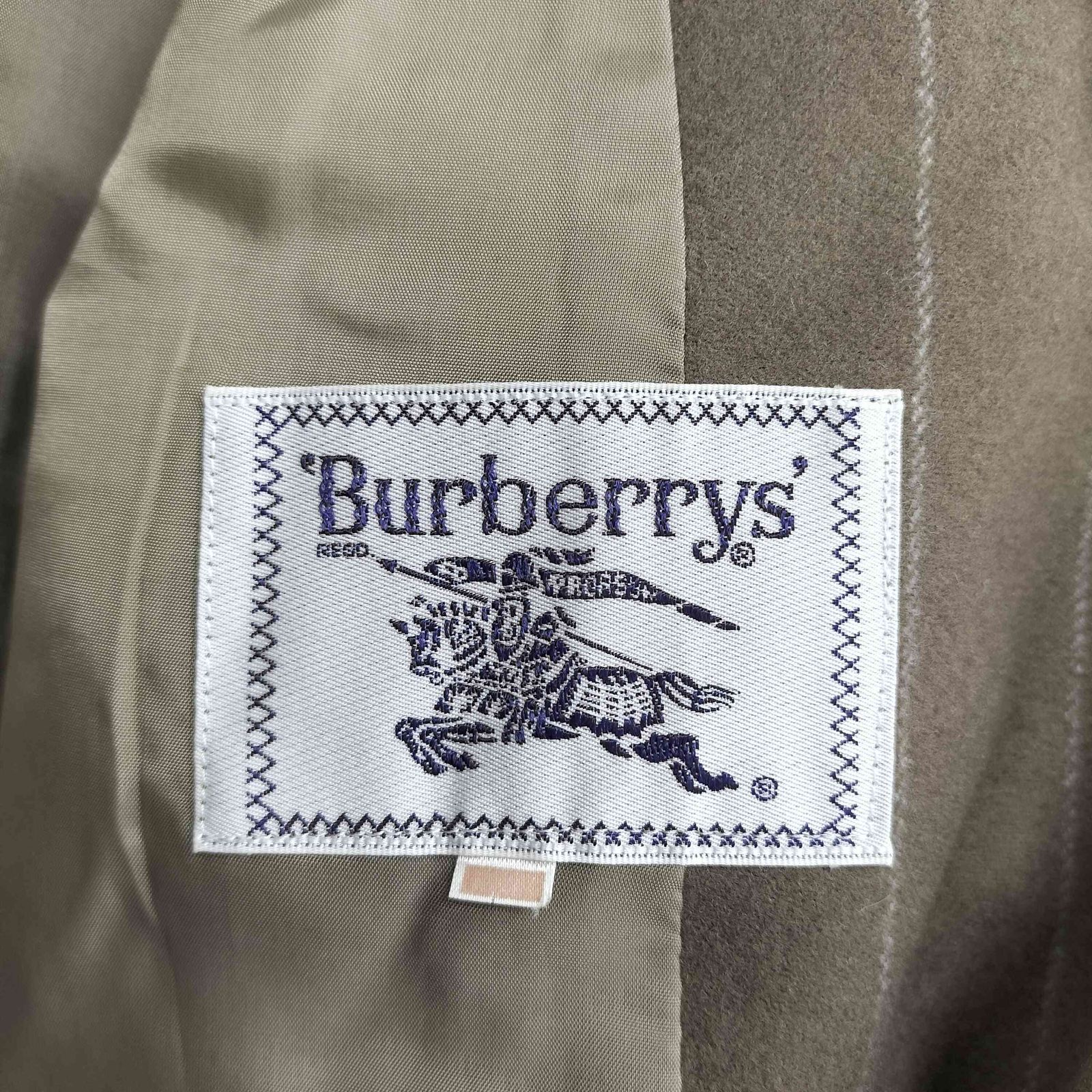 バーバリーズ BURBERRYS ストライプ柄 ワンポイント刺繍 ダブル