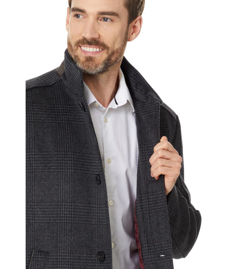 (取寄) ジョンストン&マーフィー メンズ アップトン カー コート Johnston & Murphy men Upton Car Coat Charcoal ジョンストンアンドマーフィー メンズ アウター コート Johnston