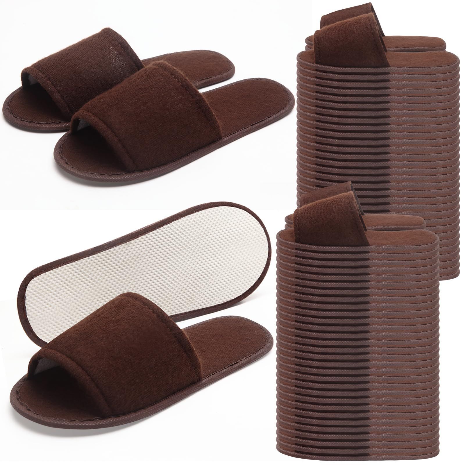 まもなく終了 コンパクト 軽量 施設用 非織布 訪問用 旅館 ホテル 介護 病院 50足セット 使い捨てスリッパ GOOYES