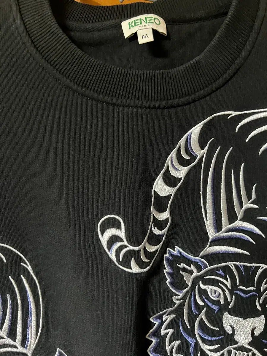 KENZO スウェット 虎 刺繍 M KENZO トラ刺繍 ブラック スウェット
