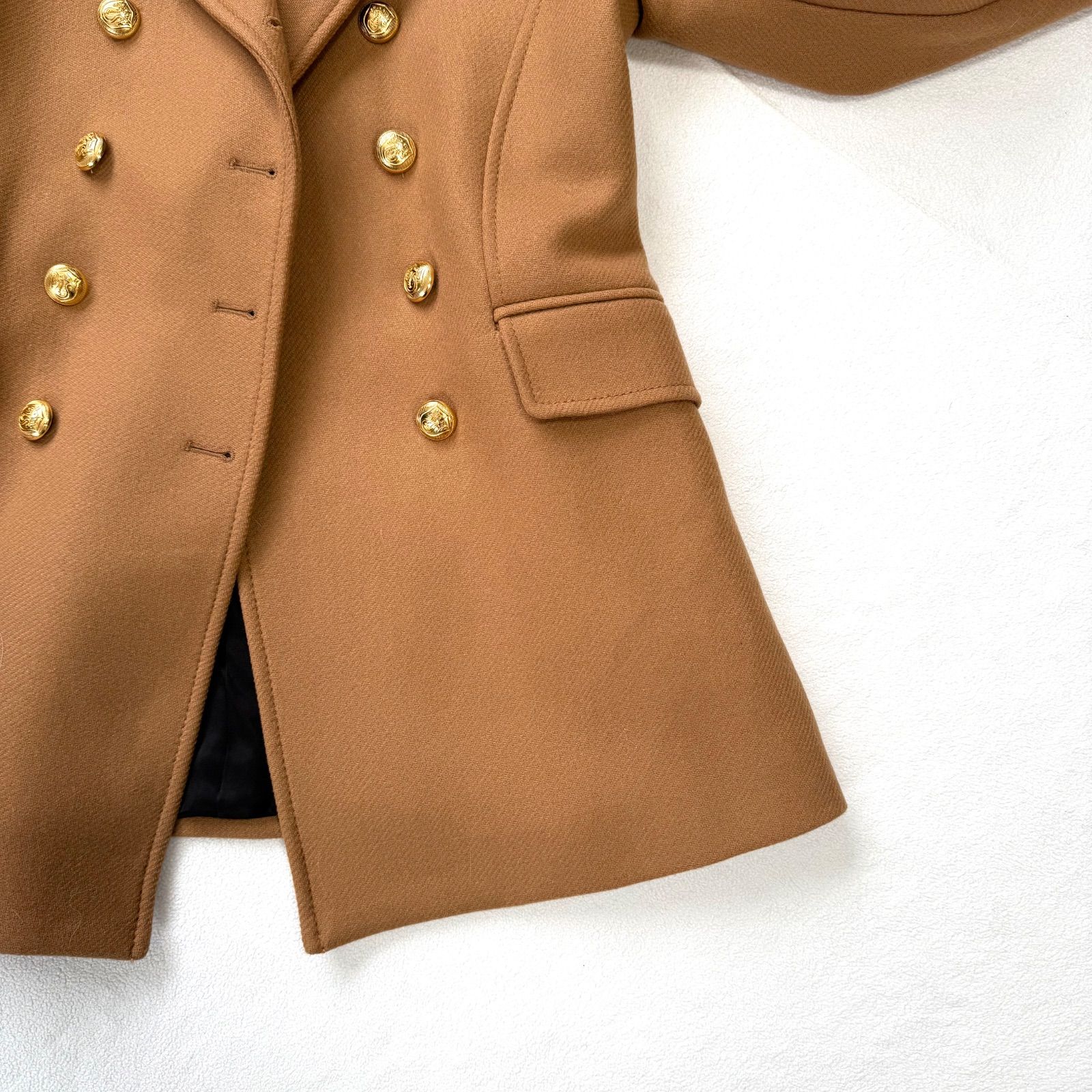 極美品・サイズM・manteco✨ザラ ZARA ダブルブレストコート キャメル