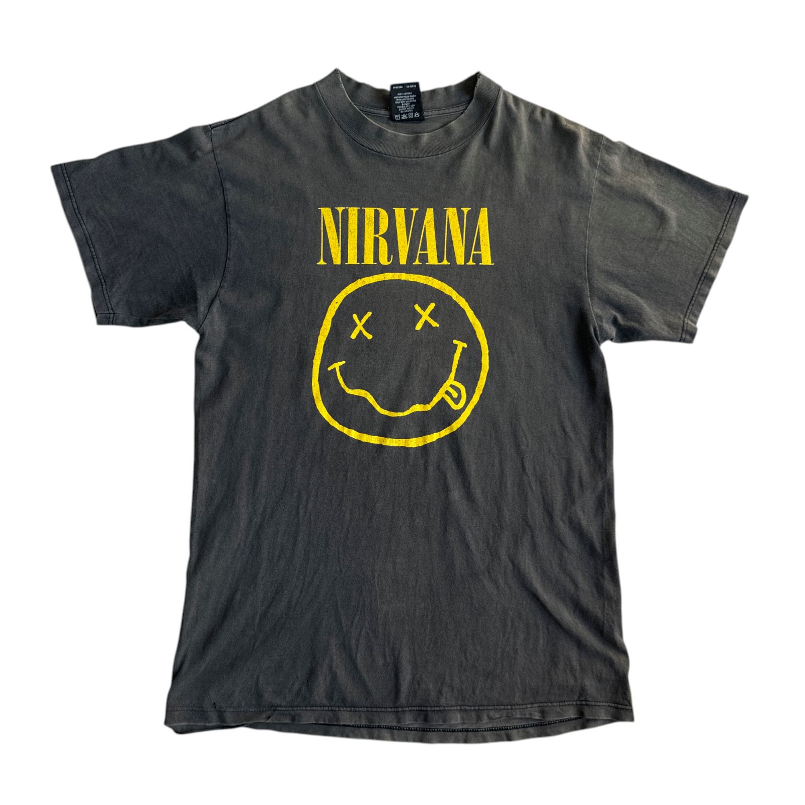 90s NIRVANA Smiley ロゴ Tシャツ Lサイズ GIANT ニルヴァーナ