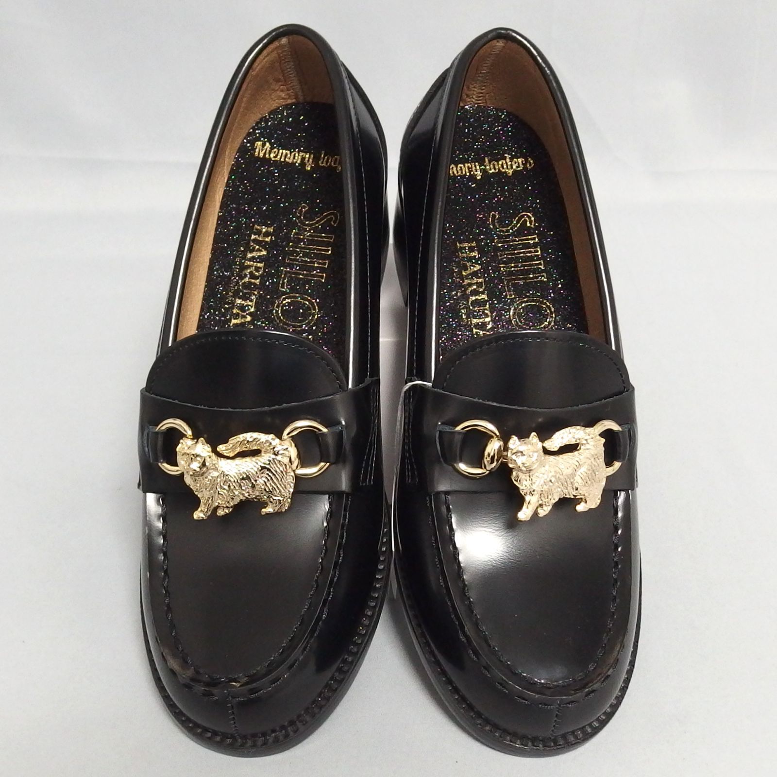 SIIILON HARUTA 黒Lucy ローファー　24cm(24EEE) SIIILON HARUTA 黒Lucy ローファー24cm(24EEE)