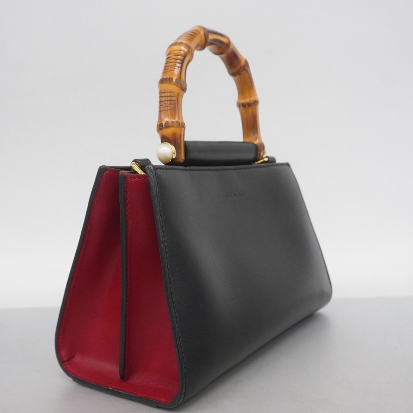 グッチ(Gucci) グッチ ハンドバッグ バンブー 470271 レザー ブラック