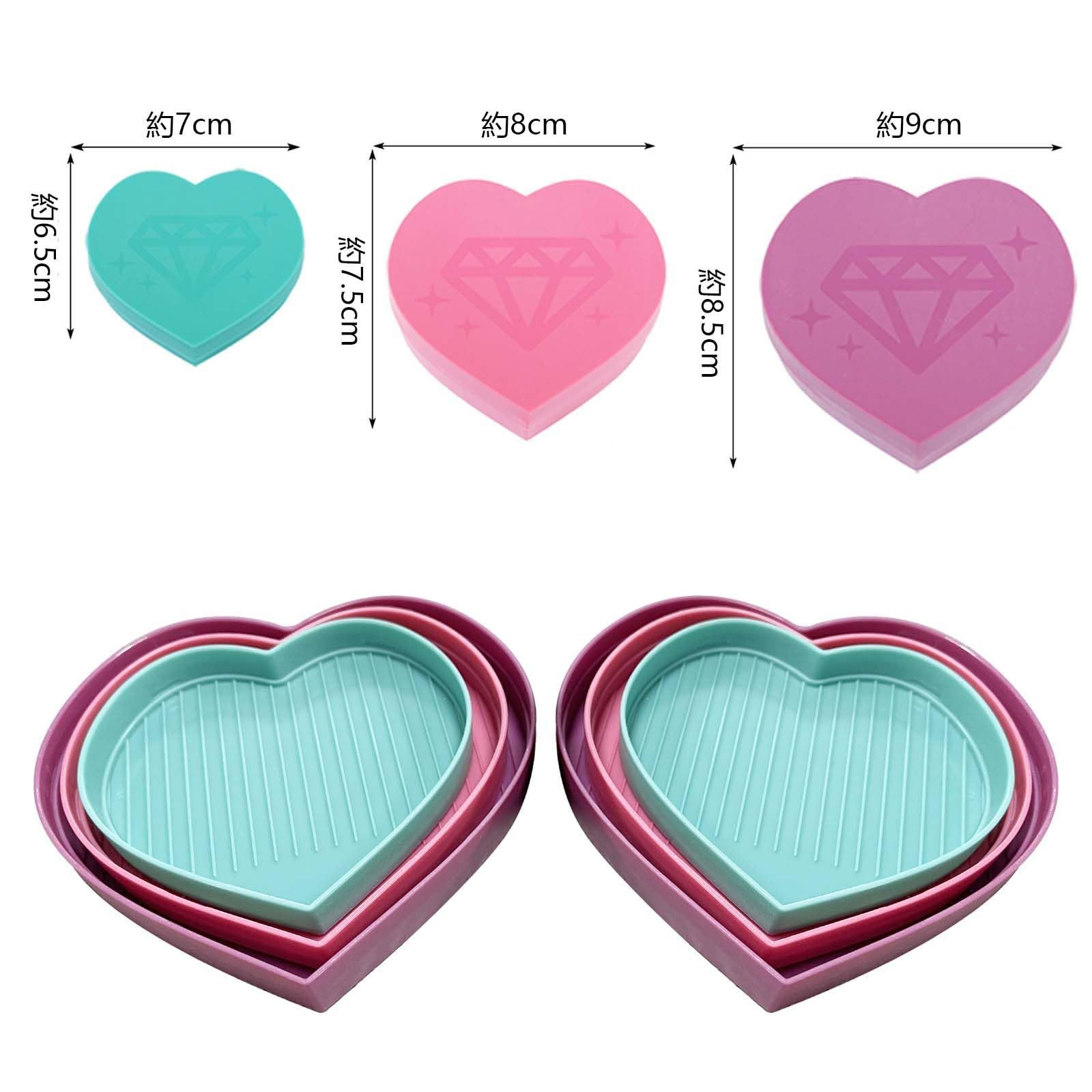 PAVIKEビーズトレイ 蓋付き【3点セット】ダイヤモンドアート トレイ