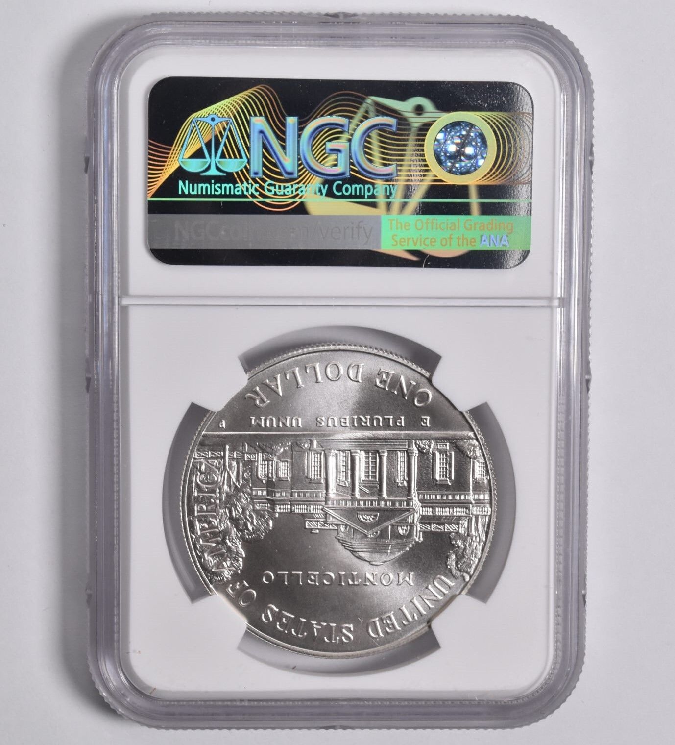 MS70 1993-P ジェファーソン記念 シルバードルコイン 通貨 NGC 額面
