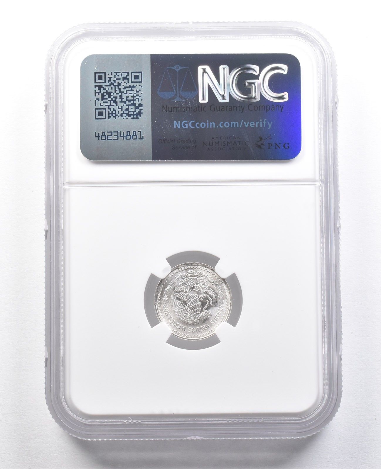 1992 Mo メキシコ 1/20 オンザ シルバー リベルタード MS69 NGC *7493