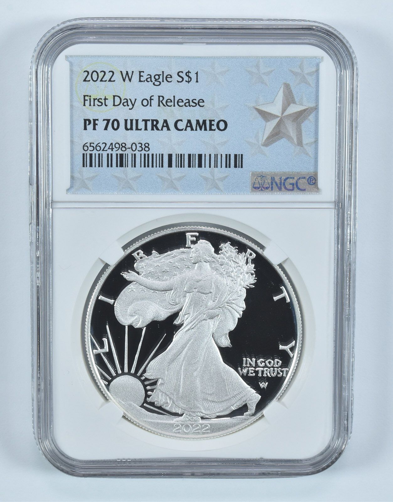 2022-W アメリカン シルバー イーグル FDOI PF70 UCAM NGC ウェスト