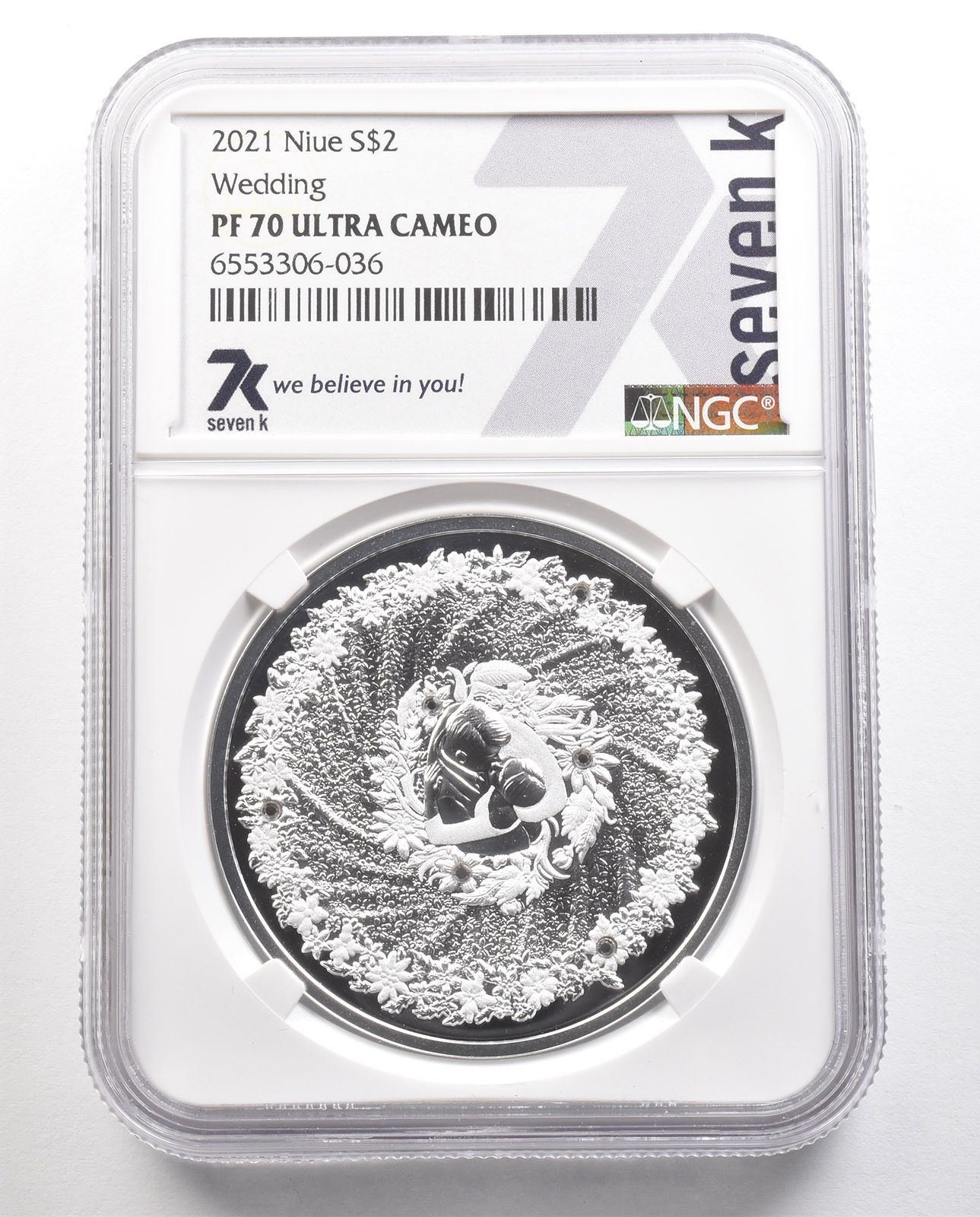 2021年 ニウエ 2ドル シルバーウェディング PF70 UCAM NGC *6454