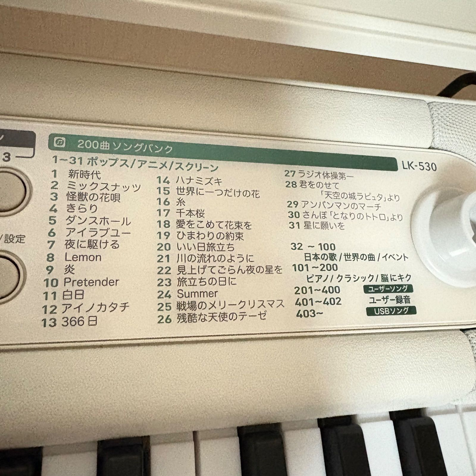 CASIO カシオ 光ナビゲーション キーボード スタンド付 LK-530 2024年