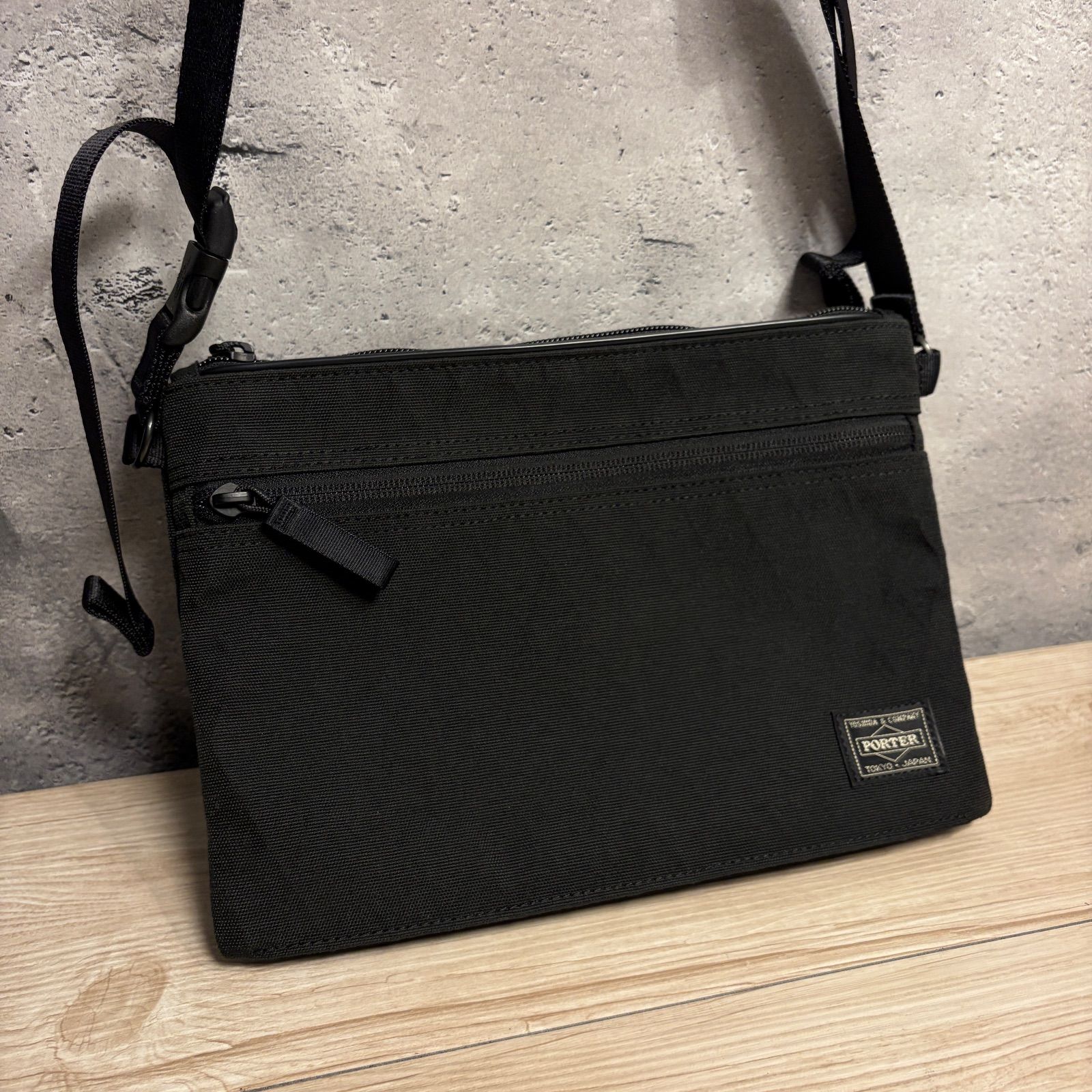 PORTER HYBRID サコッシュ ブラック 吉田カバン 日本製 未使用級 00107