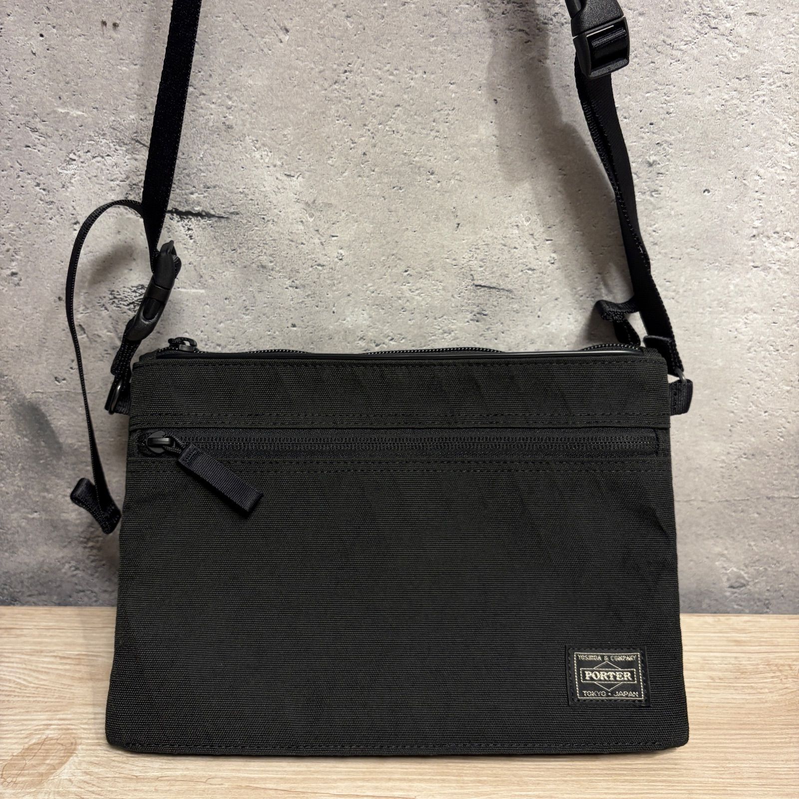 PORTER HYBRID サコッシュ ブラック 吉田カバン 日本製 未使用級 00107