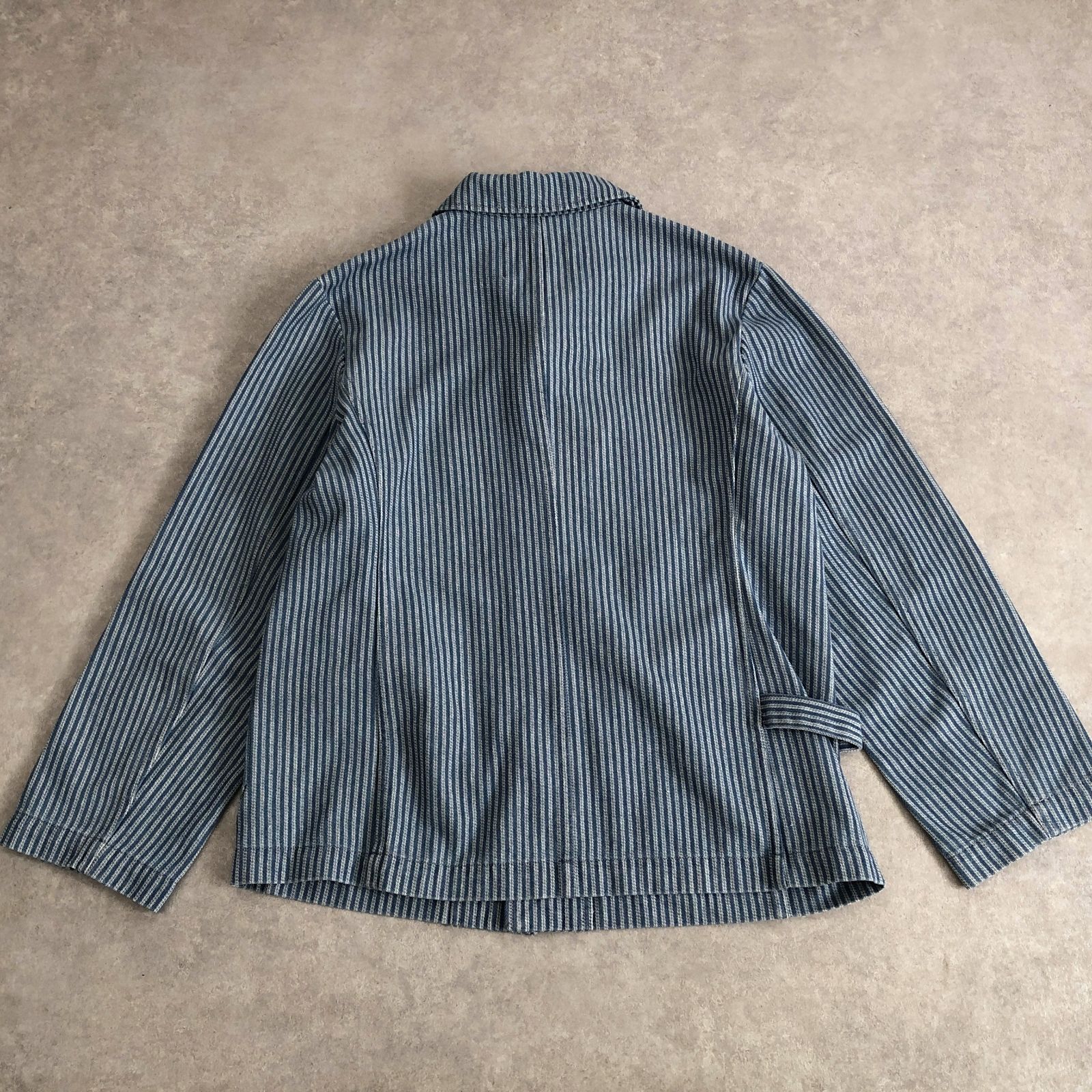 新品 定価1.8万 GEVACO ヒッコリー ストライプ ワーク カバーオール