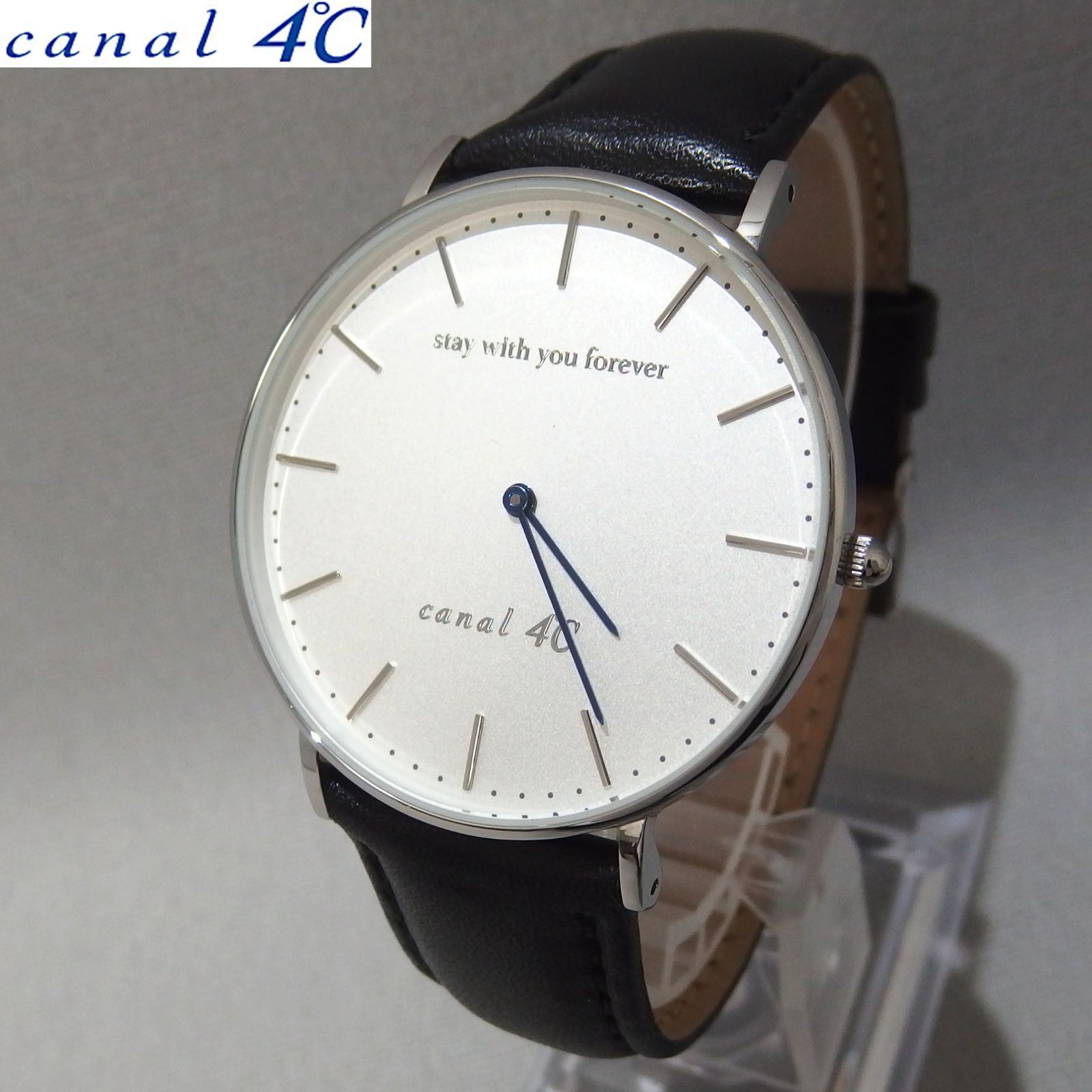良品☆canal 4℃ stay with you forever クォーツ 腕時計 シルバー