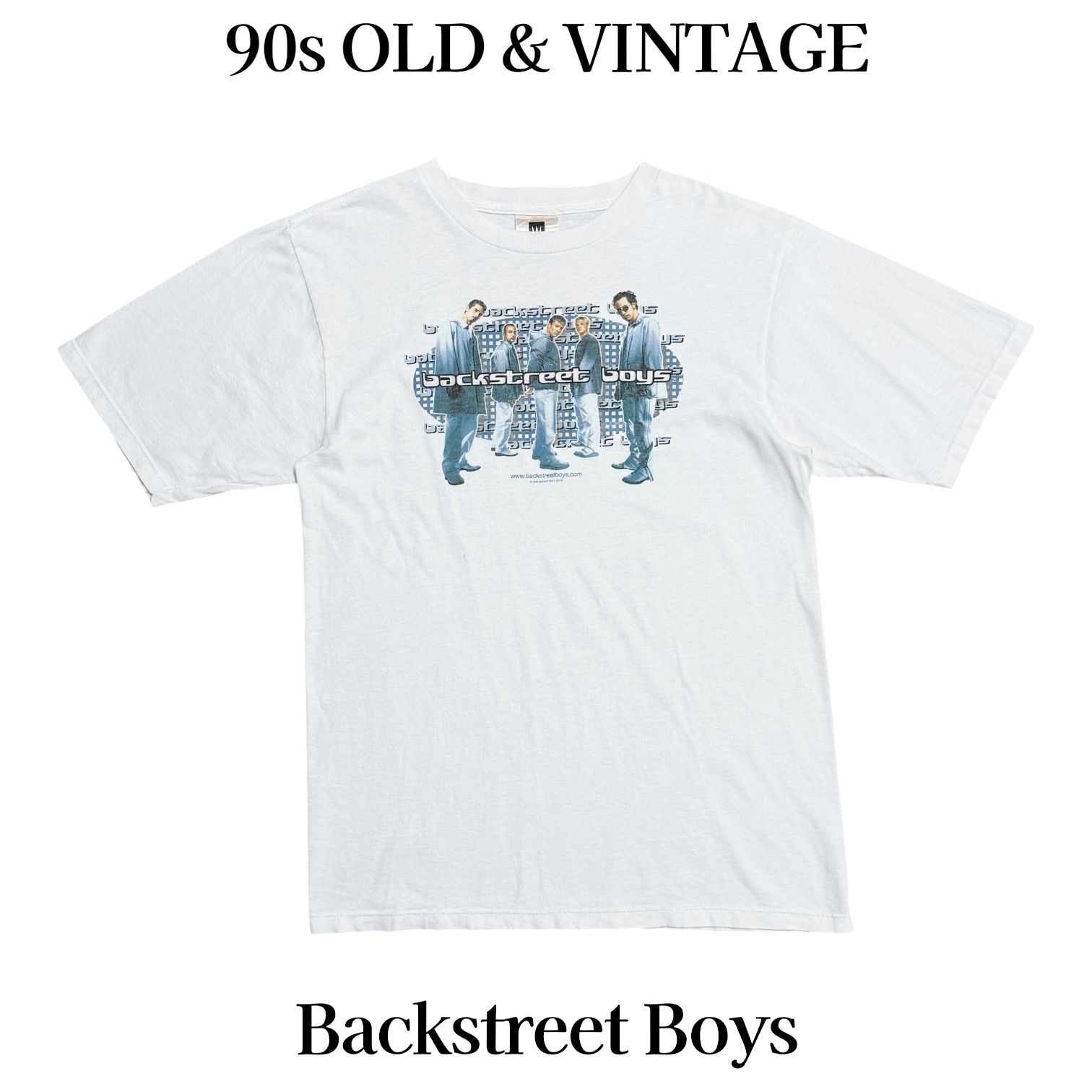 古着 90s バックストリート ボーイズ Tシャツ ホワイト L 当時物 