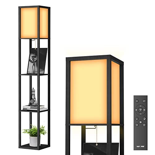 2025新】フロアライト LEDフロアランプ ラック付き 無段階調光調色 LED