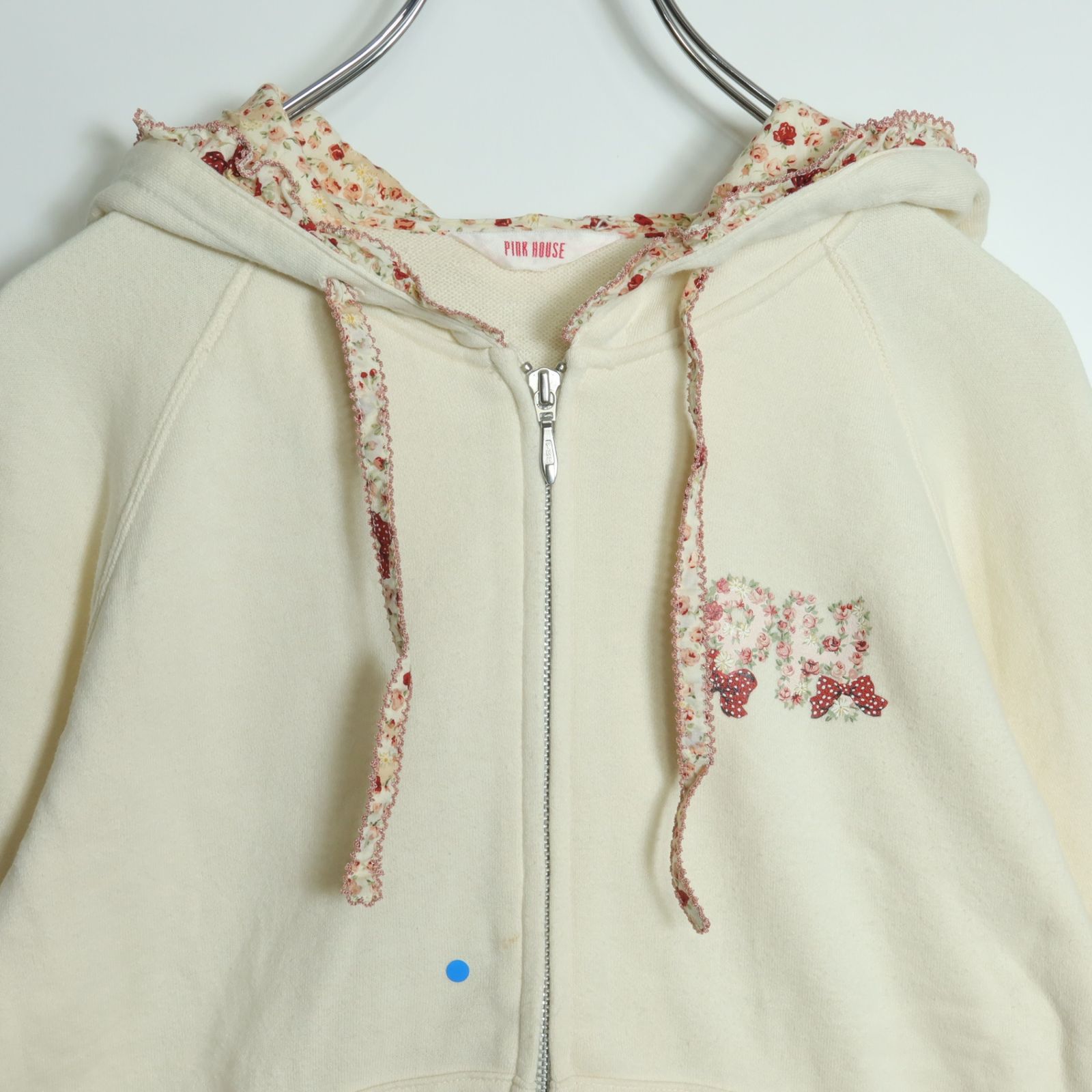 ピンクハウス☆ロゴとドットリボンのプリントが可愛い♪ ジップアップ