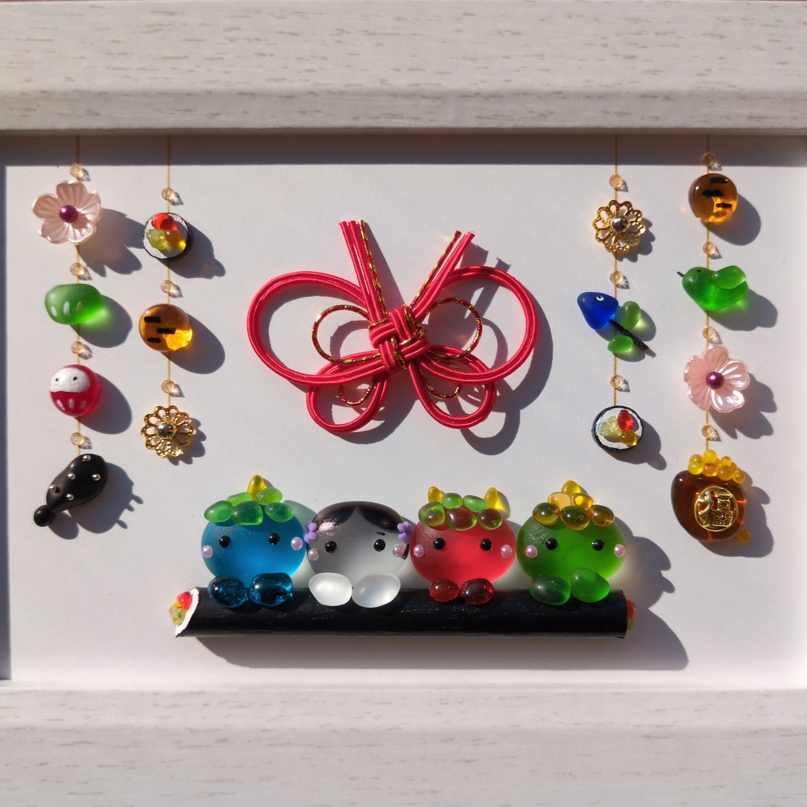 ぷう子様専用】『節分①』シーグラスアート - メルカリ