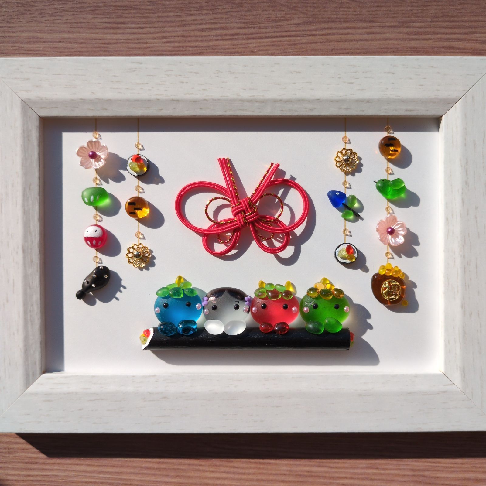 ぷう子様専用】『節分①』シーグラスアート - メルカリ