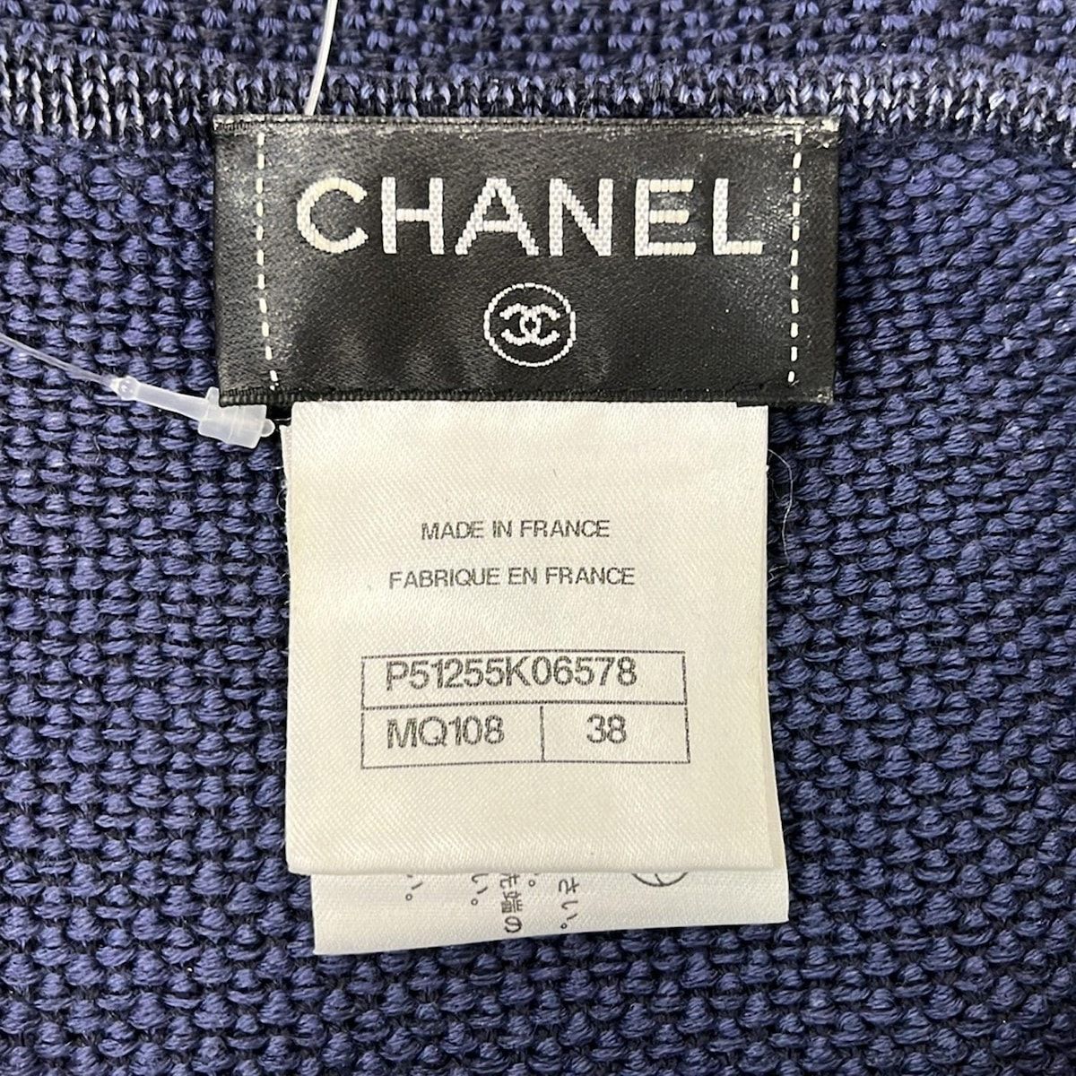CHANEL(シャネル) ワンピース サイズ38 M レディース P51255 ネイビー