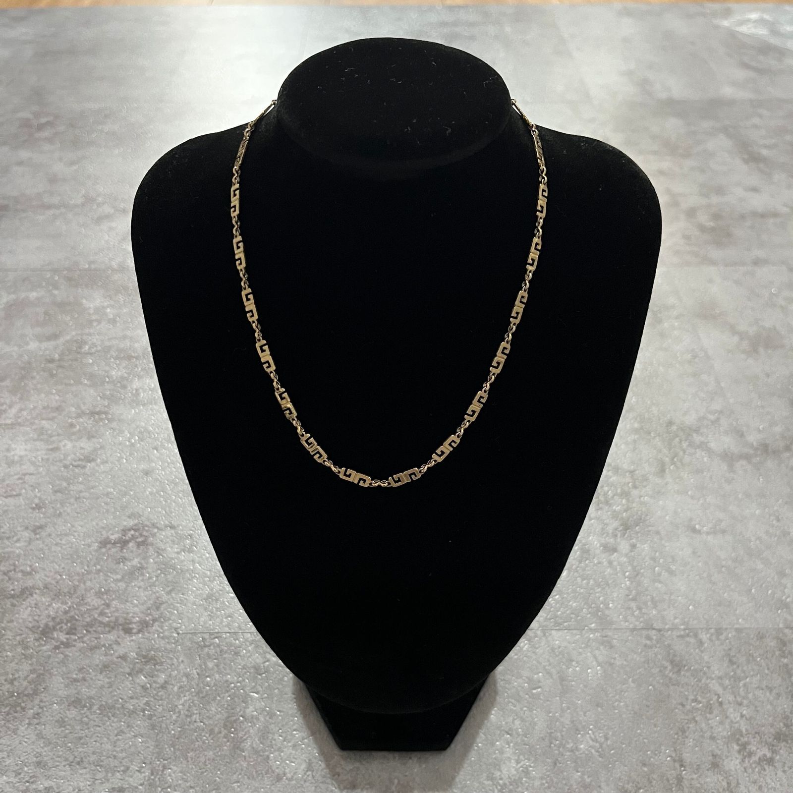 606 GIVENCHY ジバンシィ Gロゴ ネックレス ゴールド×ブラック 