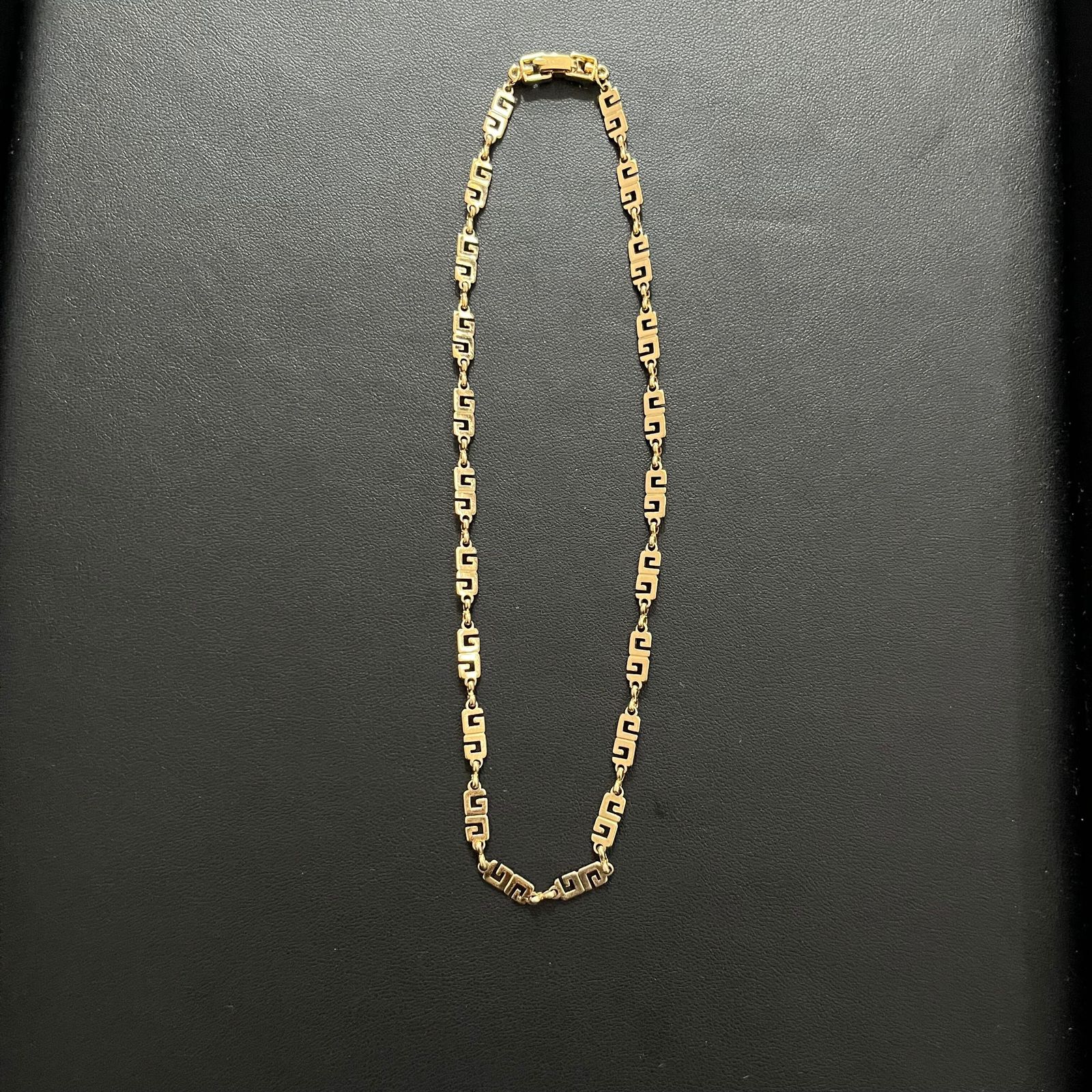 VINTAGE GIVENCHY ジバンシィ Gロゴ チェーンネックレス USED 
