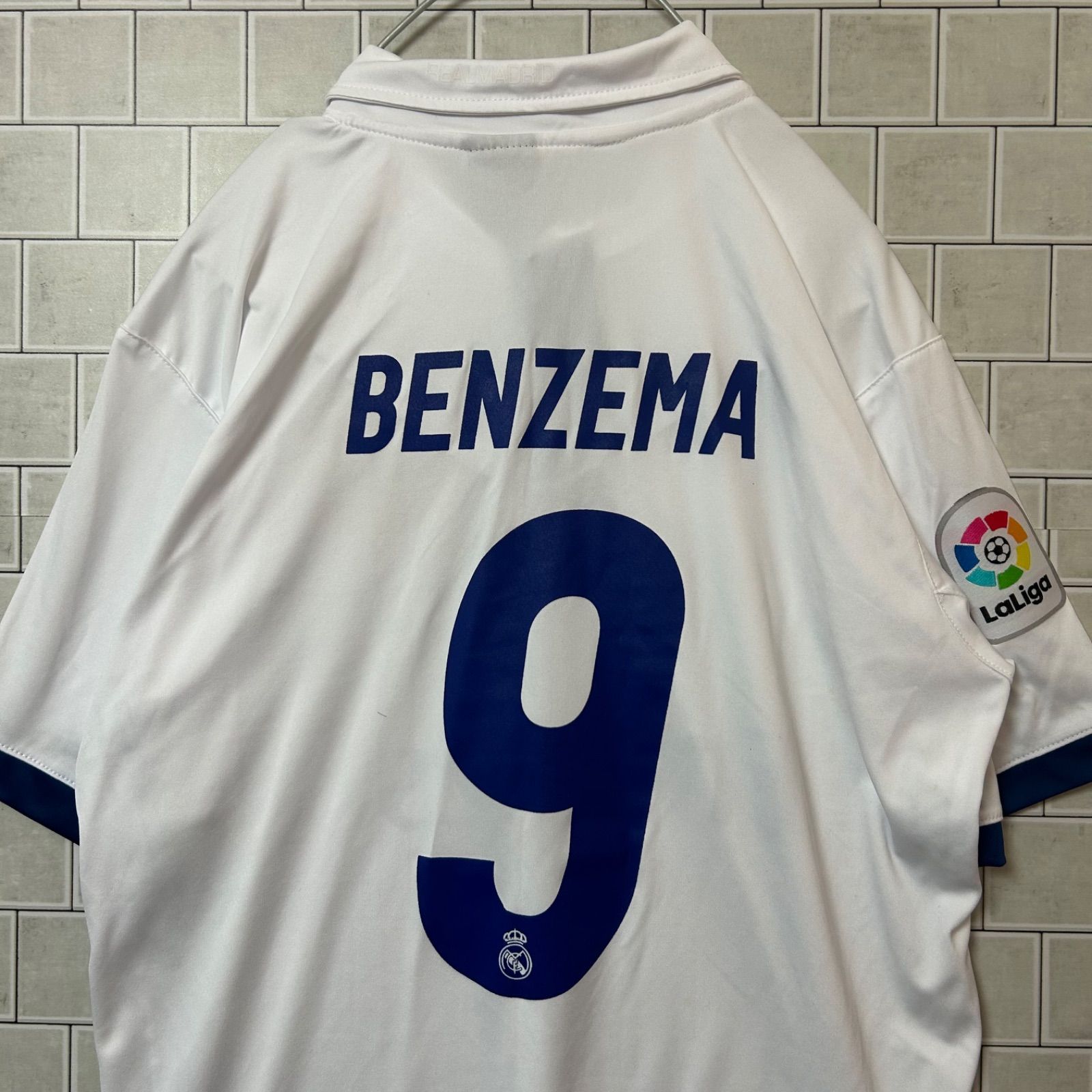 レアル・マドリード ベンゼマ BENZEMA 9 Fly Emirates サッカーシャツ