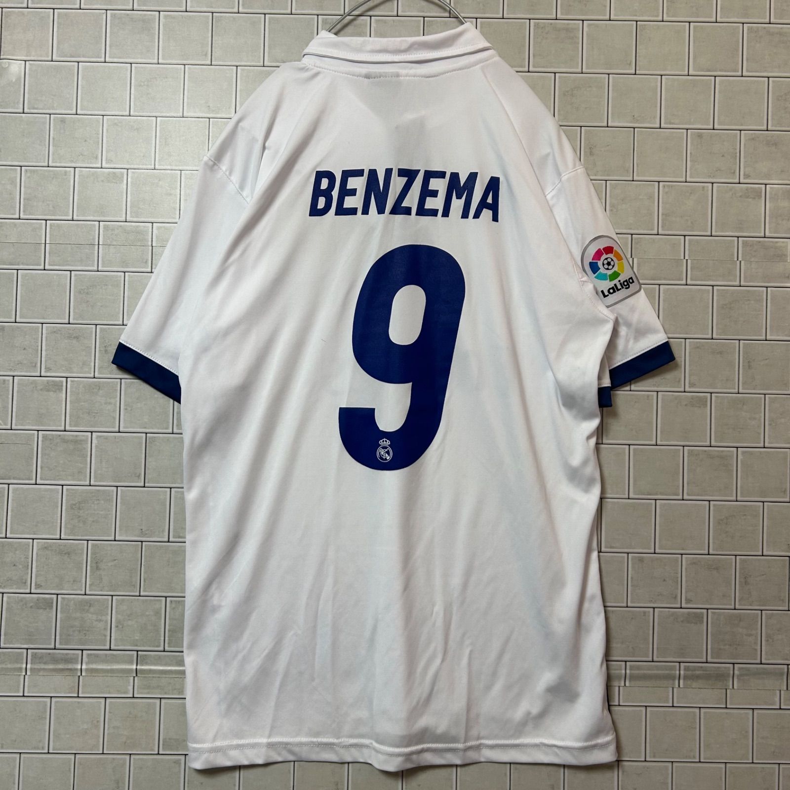 レアル ベンゼマ #9 Lサイズ ベンゼマ＃9 レアルマドリード（ホーム)22/23 子供用上下セット