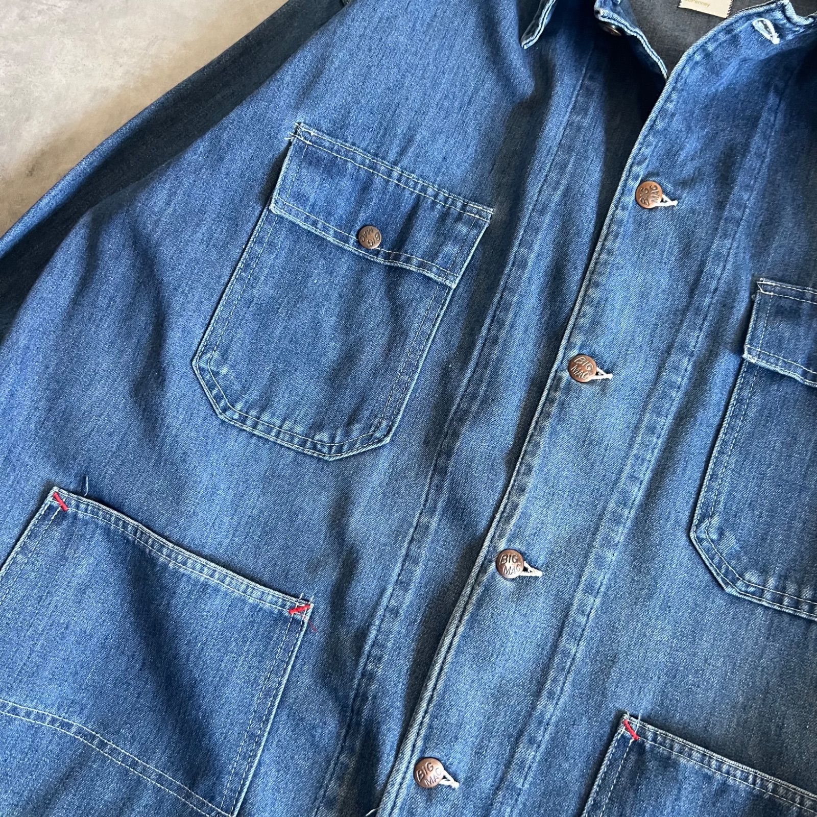 70s BIGMAC denim coveralls jacket unlined ビッグマック 裏地無し