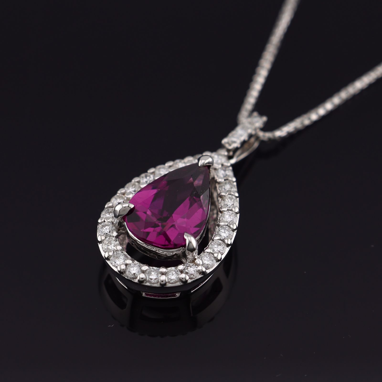 参考定価193,200円！》 K18WG K14WG ホワイトゴールド アルマンダイン