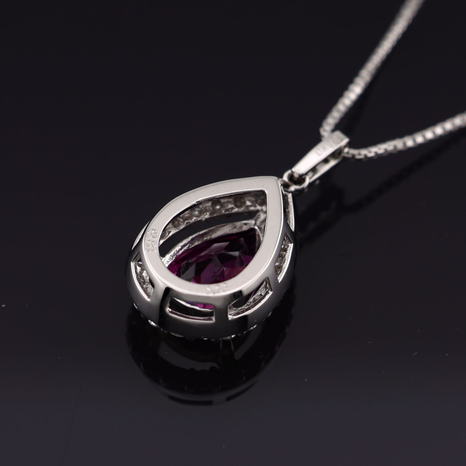 参考定価193,200円！》 K18WG K14WG ホワイトゴールド アルマンダイン