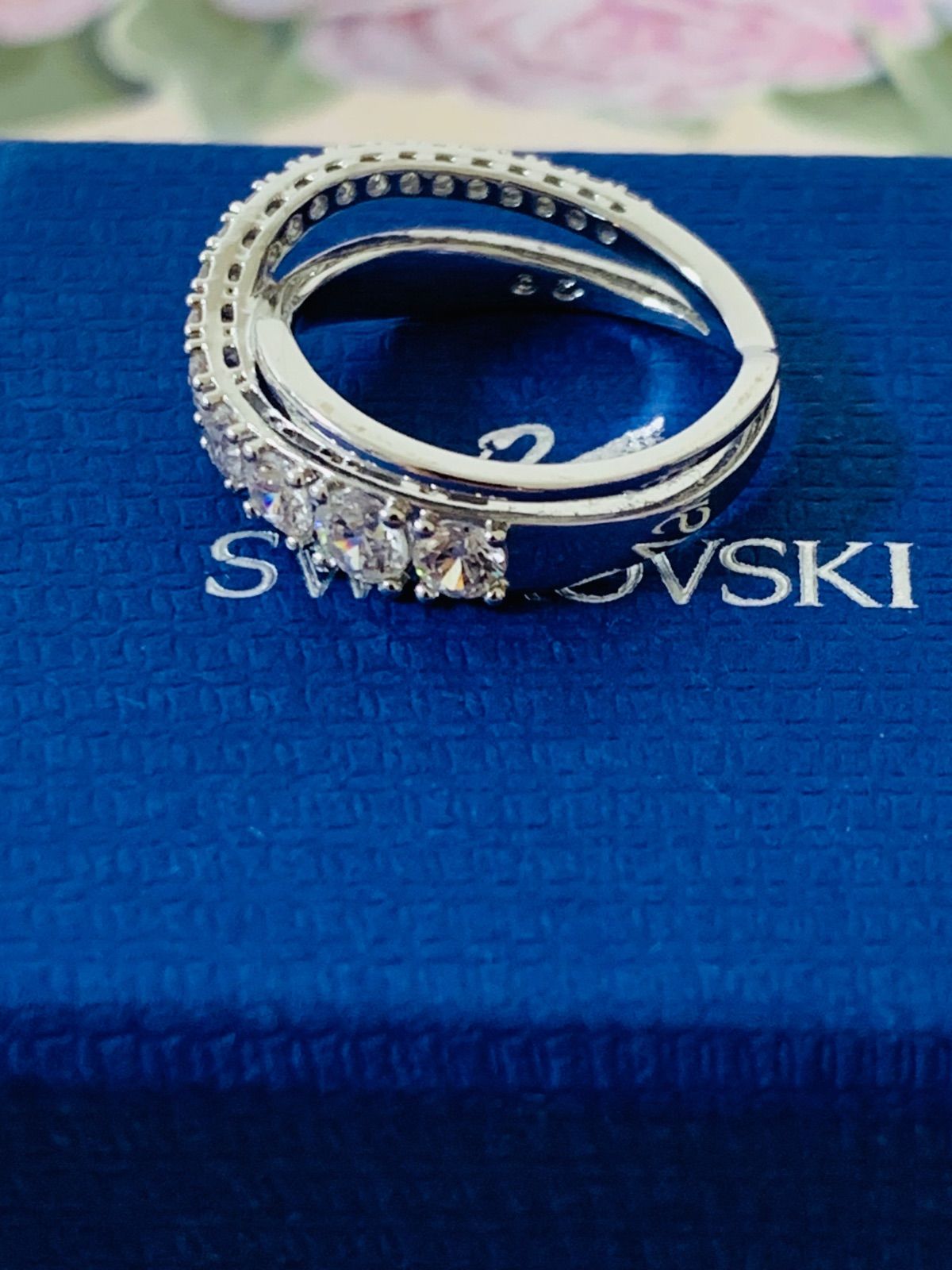 ほぼ新品 SWAROVSKI 58 Hyperbola リング スワロフスキー ほぼ新品