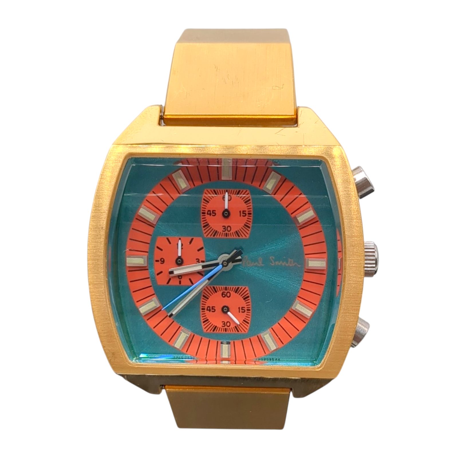 美品】ポールスミス 腕時計 ブルー×ゴールド 電池新品交換済 - メルカリ
