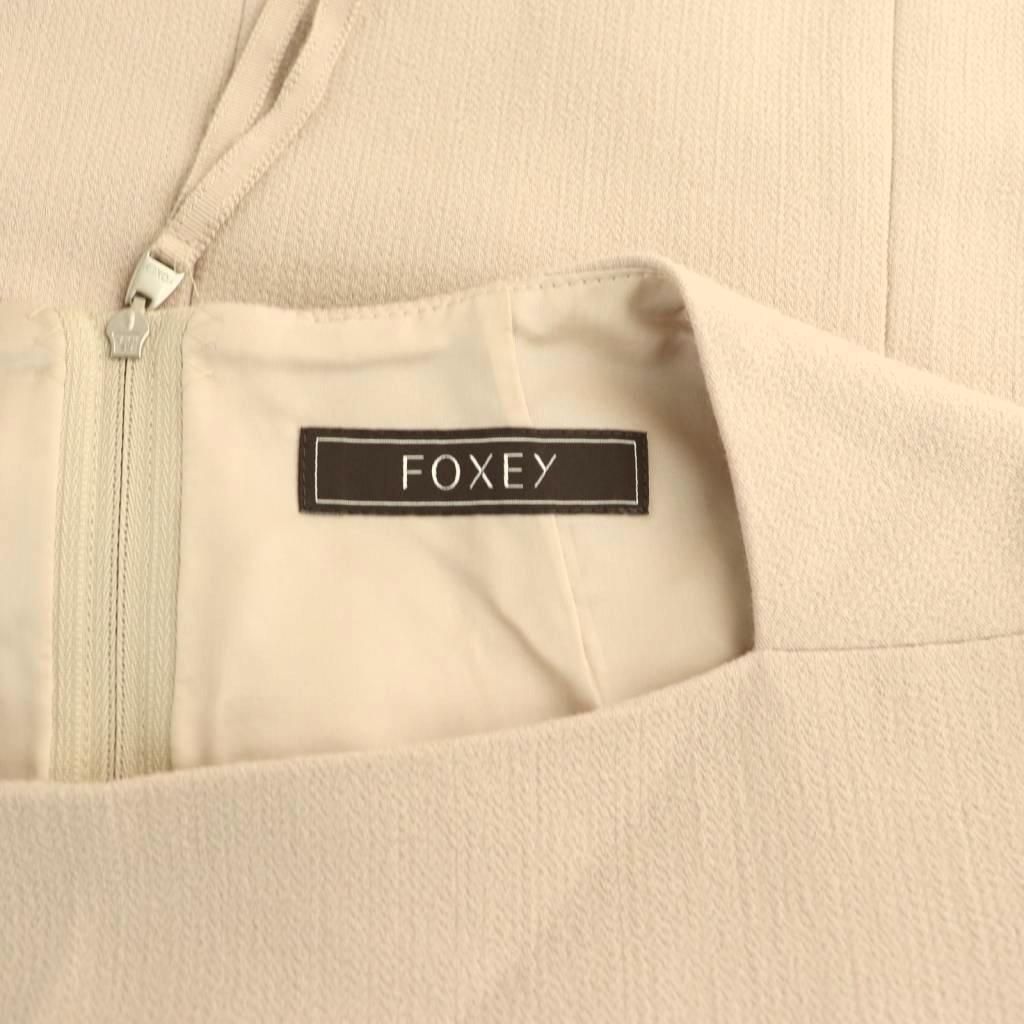 フォクシー FOXEY スクエアネック フレアスリーブ ドレス ワンピース