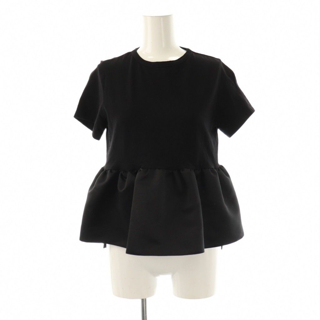 ヨーコチャン YOKO CHAN フレア ペプラム ストレッチ カットソー 40