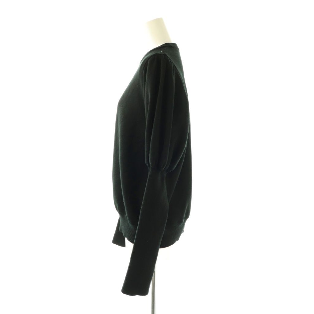 ヨリ yori ウールパフスリーブニット セーター 長袖 38 ブラック /HK